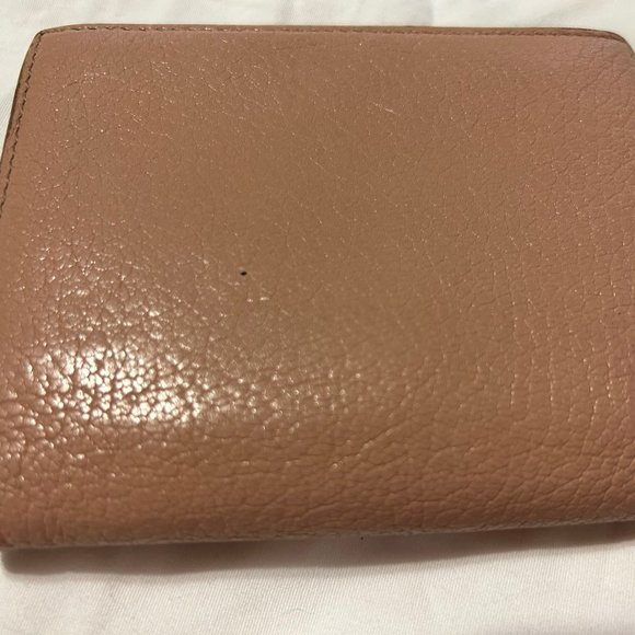 Pink Miu Miu Fold Over Snap Wallet - Picture 4 of 14